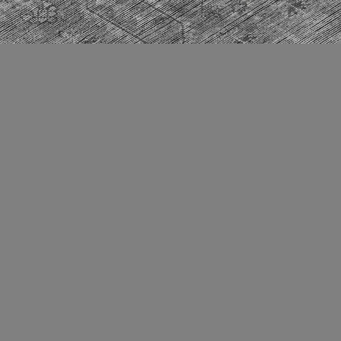 8' Gray And Silver Southwestern Washable Round Rug With UV Protection