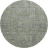 8' Green And Gray Southwestern Washable Round Rug With UV Protection