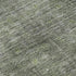 8' Green And Gray Southwestern Washable Round Rug With UV Protection