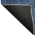 5' X 8' Navy Blue And Gray Southwestern Washable Area Rug With UV Protection