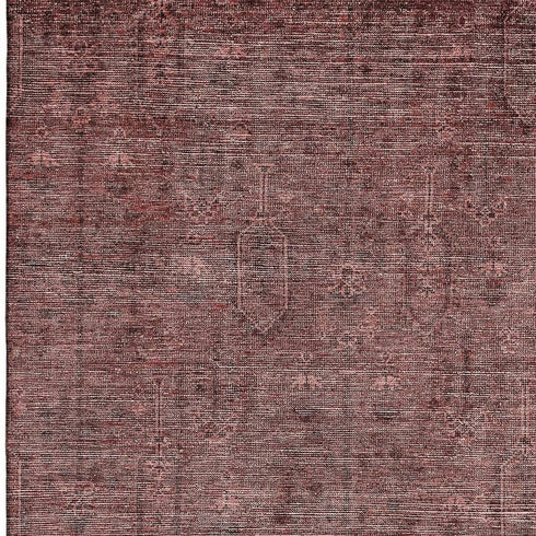 8' X 10' Rust And Gray Southwestern Washable Area Rug With UV Protection