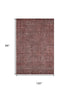 8' X 10' Rust And Gray Southwestern Washable Area Rug With UV Protection