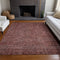 8' X 10' Rust And Gray Southwestern Washable Area Rug With UV Protection