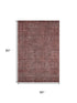 8' X 10' Rust And Gray Southwestern Washable Area Rug With UV Protection