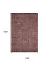 9' X 12' Rust And Gray Southwestern Washable Area Rug With UV Protection