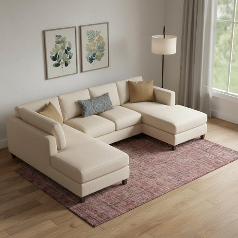 9' X 12' Rust And Gray Southwestern Washable Area Rug With UV Protection