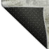 8' Taupe Gray And Brown Abstract Washable Round Rug With UV Protection