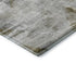 8' Taupe Gray And Brown Abstract Washable Round Rug With UV Protection
