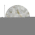 8' Taupe Gray And Brown Abstract Washable Round Rug With UV Protection