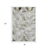 8' X 10' Taupe Gray And Brown Abstract Washable Area Rug With UV Protection