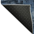 5' X 8' Blue Ivory And Charcoal Abstract Washable Area Rug With UV Protection