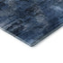 5' X 8' Blue Ivory And Charcoal Abstract Washable Area Rug With UV Protection