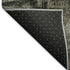 5' X 8' Brown Salmon And Gray Abstract Washable Area Rug With UV Protection