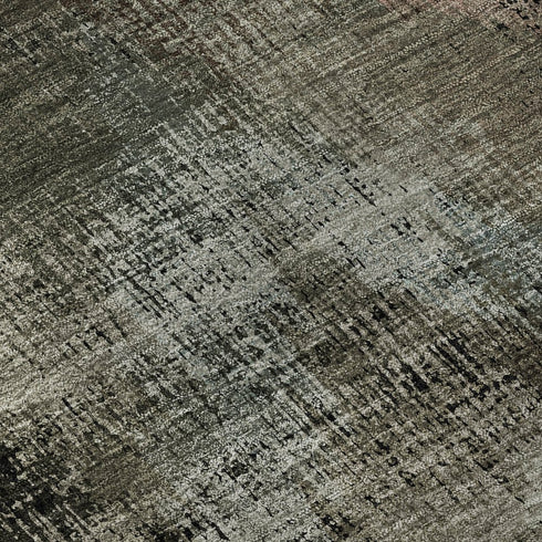 5' X 8' Brown Salmon And Gray Abstract Washable Area Rug With UV Protection