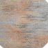 8' Salmon And Gray Abstract Washable Round Rug With UV Protection