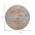 8' Salmon And Gray Abstract Washable Round Rug With UV Protection