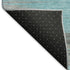8' Teal And Gray Abstract Washable Round Rug With UV Protection