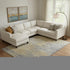 8' X 10' Brown Gold And Taupe Abstract Washable Area Rug With UV Protection
