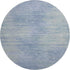 8' Denim Blue And Ivory Abstract Washable Round Rug With UV Protection