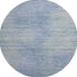 8' Denim Blue And Ivory Abstract Washable Round Rug With UV Protection