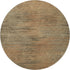 8' Terra Cotta Gray And Beige Abstract Washable Round Rug With UV Protection