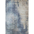 8' X 10' Navy Blue Beige And Taupe Abstract Washable Area Rug With UV Protection