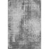 5' X 8' Gray And Silver Abstract Washable Area Rug With UV Protection