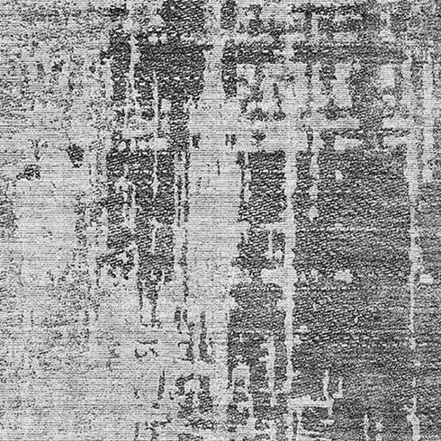 5' X 8' Gray And Silver Abstract Washable Area Rug With UV Protection