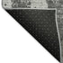 8' X 10' Gray And Silver Abstract Washable Area Rug With UV Protection