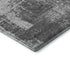 8' X 10' Gray And Silver Abstract Washable Area Rug With UV Protection