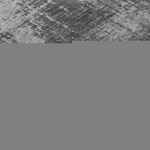 9' X 12' Gray And Silver Abstract Washable Area Rug With UV Protection