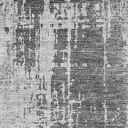 9' X 12' Gray And Silver Abstract Washable Area Rug With UV Protection