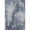 5' X 8' Navy Blue And Ivory Abstract Washable Area Rug With UV Protection