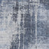 5' X 8' Navy Blue And Ivory Abstract Washable Area Rug With UV Protection