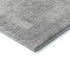 9' X 12' Silver And Gray Abstract Washable Area Rug With UV Protection