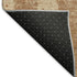 8' X 10' Terra Cotta And Copper Abstract Washable Area Rug With UV Protection