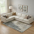9' X 12' Beige Gray And Brown Abstract Washable Area Rug With UV Protection