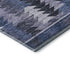 5' X 8' Blue And Ivory Southwestern Washable Area Rug With UV Protection