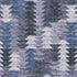 5' X 8' Blue And Ivory Southwestern Washable Area Rug With UV Protection