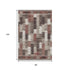 8' X 10' Chocolate Ivory And Rust Southwestern Washable Area Rug With UV Protection