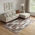8' X 10' Chocolate Ivory And Rust Southwestern Washable Area Rug With UV Protection