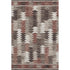 8' X 10' Chocolate Ivory And Rust Southwestern Washable Area Rug With UV Protection