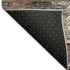 8' X 10' Chocolate Ivory And Rust Southwestern Washable Area Rug With UV Protection