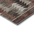 8' X 10' Chocolate Ivory And Rust Southwestern Washable Area Rug With UV Protection