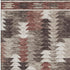 8' X 10' Chocolate Ivory And Rust Southwestern Washable Area Rug With UV Protection
