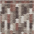8' X 10' Chocolate Ivory And Rust Southwestern Washable Area Rug With UV Protection
