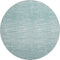 8' Aqua And Teal Abstract Washable Round Rug With UV Protection