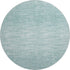 8' Aqua And Teal Abstract Washable Round Rug With UV Protection