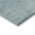 8' Aqua And Teal Abstract Washable Round Rug With UV Protection