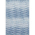 5' X 8' Blue And Ivory Abstract Washable Area Rug With UV Protection